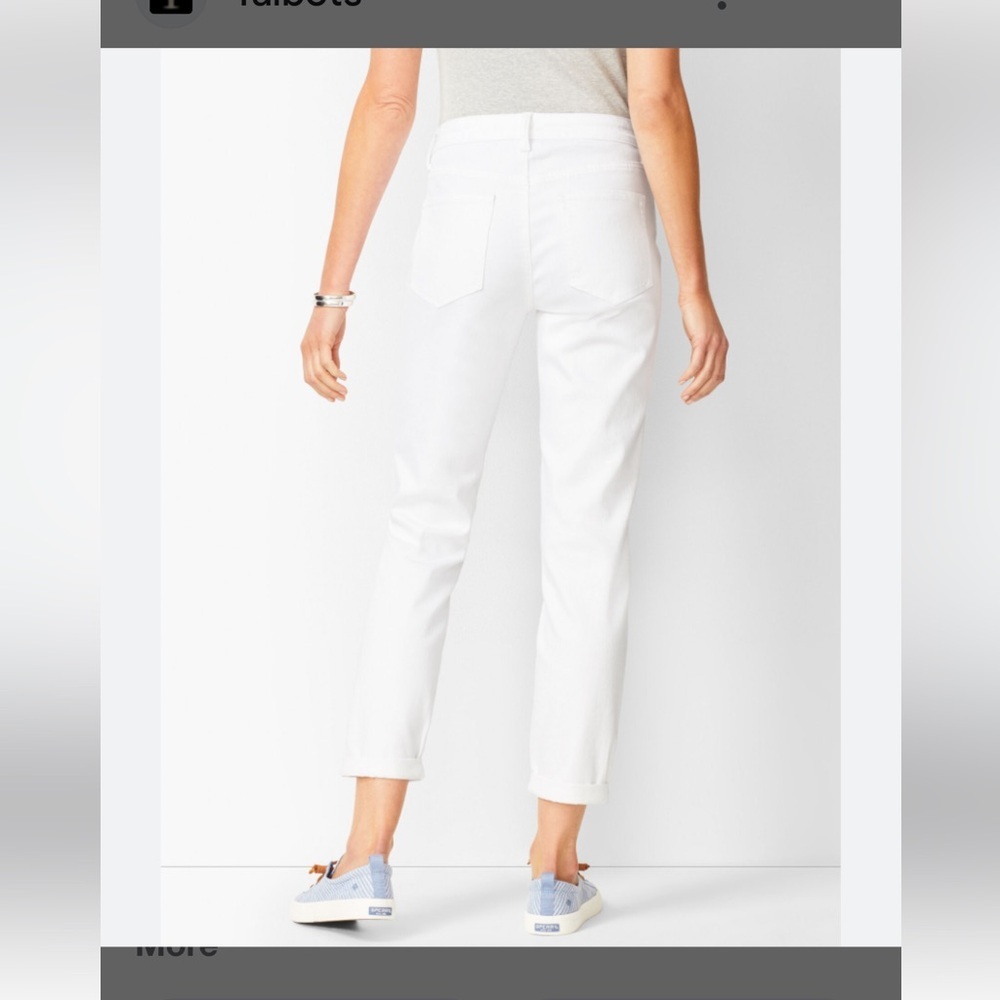 Talbots White Jeans Straight Leg  Classic Denim Design - Picture 2 of 12